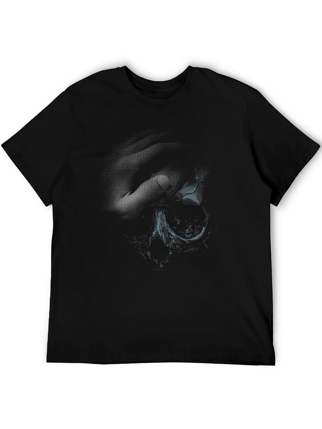 Abstract Print Black T-Shirt