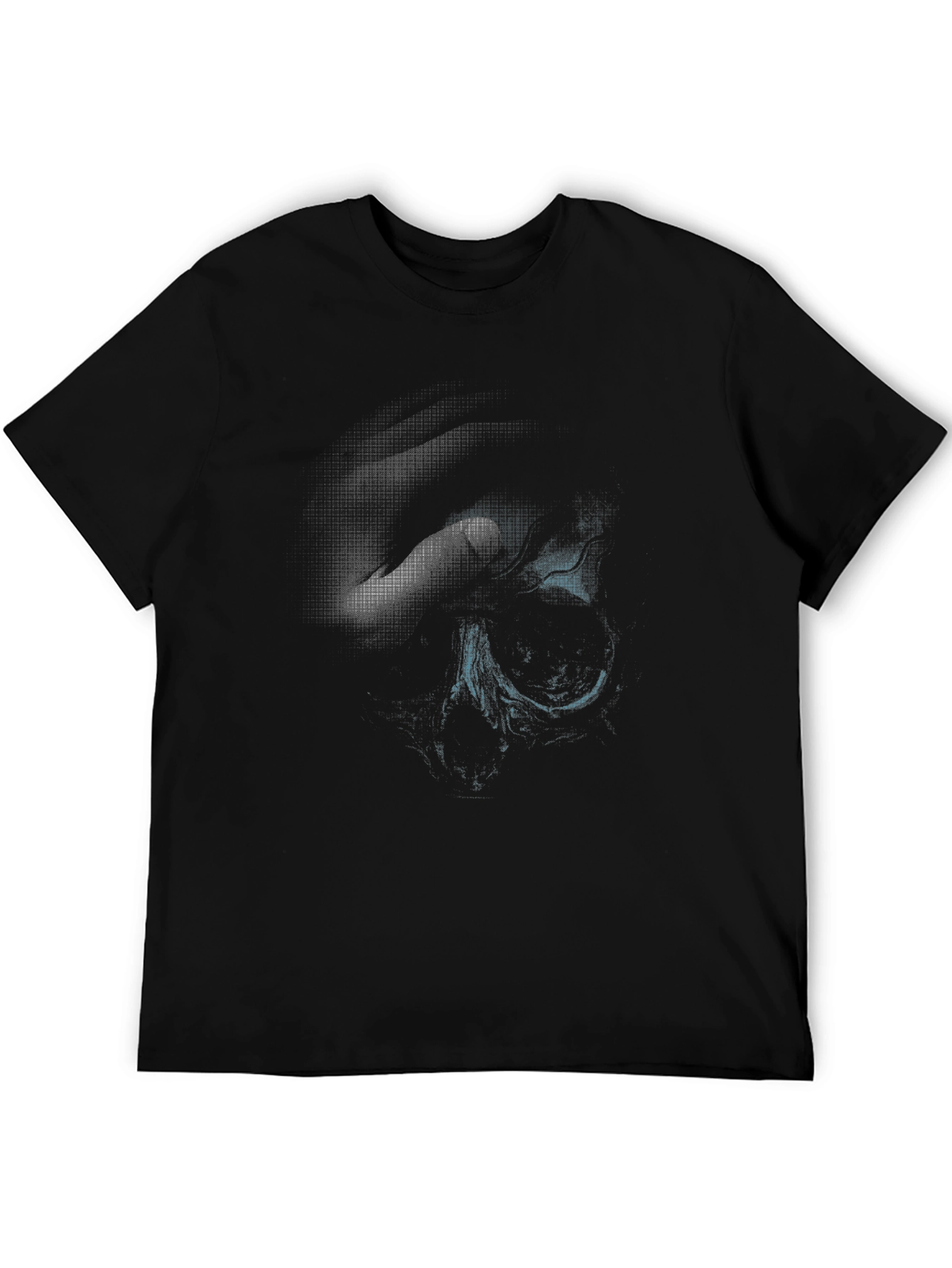 Abstract Print Black T-Shirt