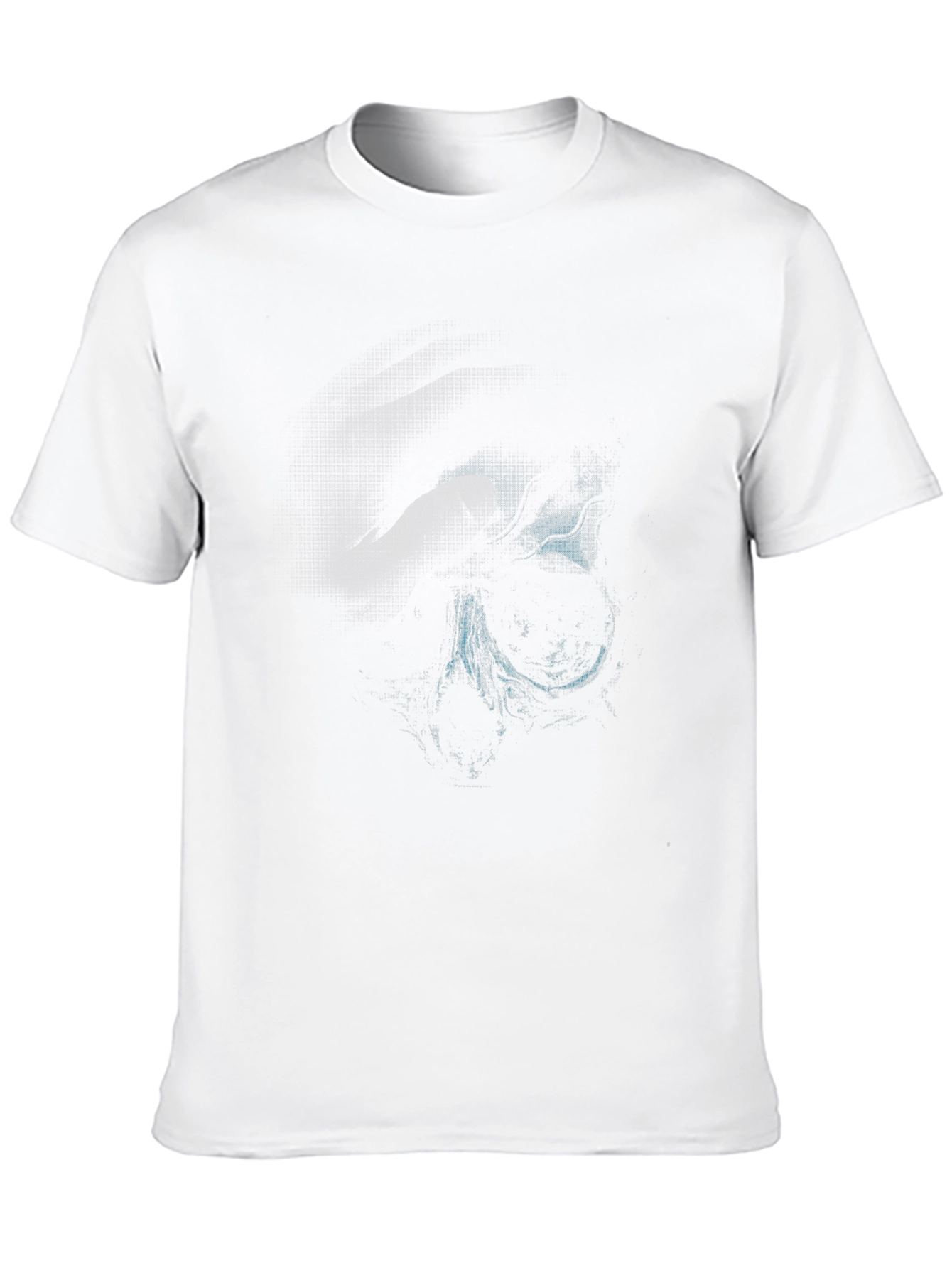 Abstract Print Black T-Shirt