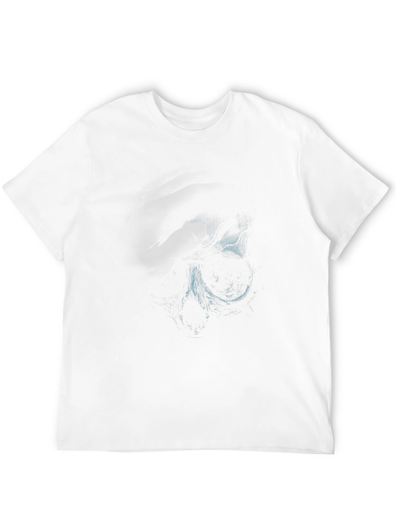 Abstract Print Black T-Shirt