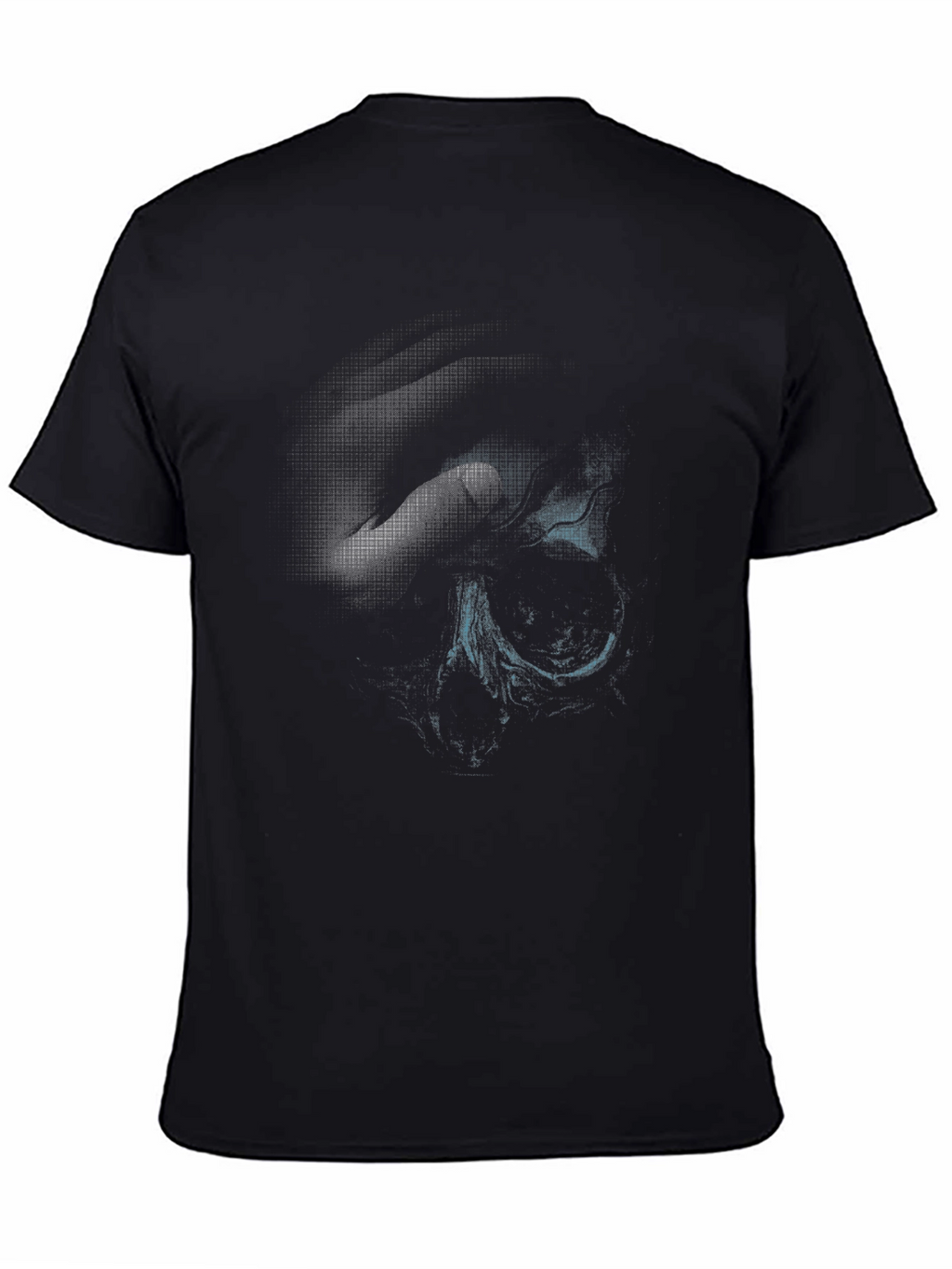 Abstract Print Black T-Shirt