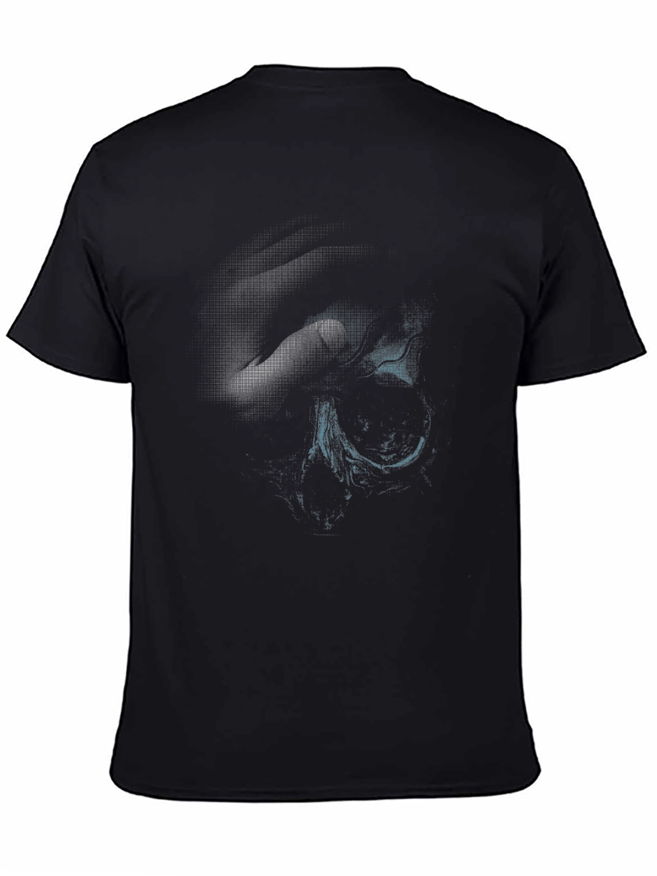 Abstract Print Black T-Shirt