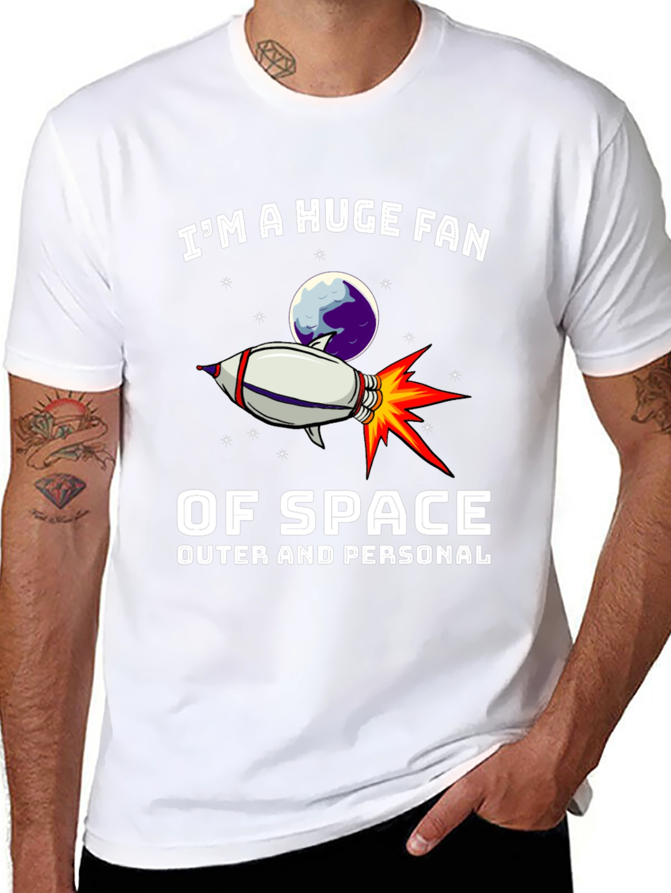 Space Fan Graphic T-Shirt