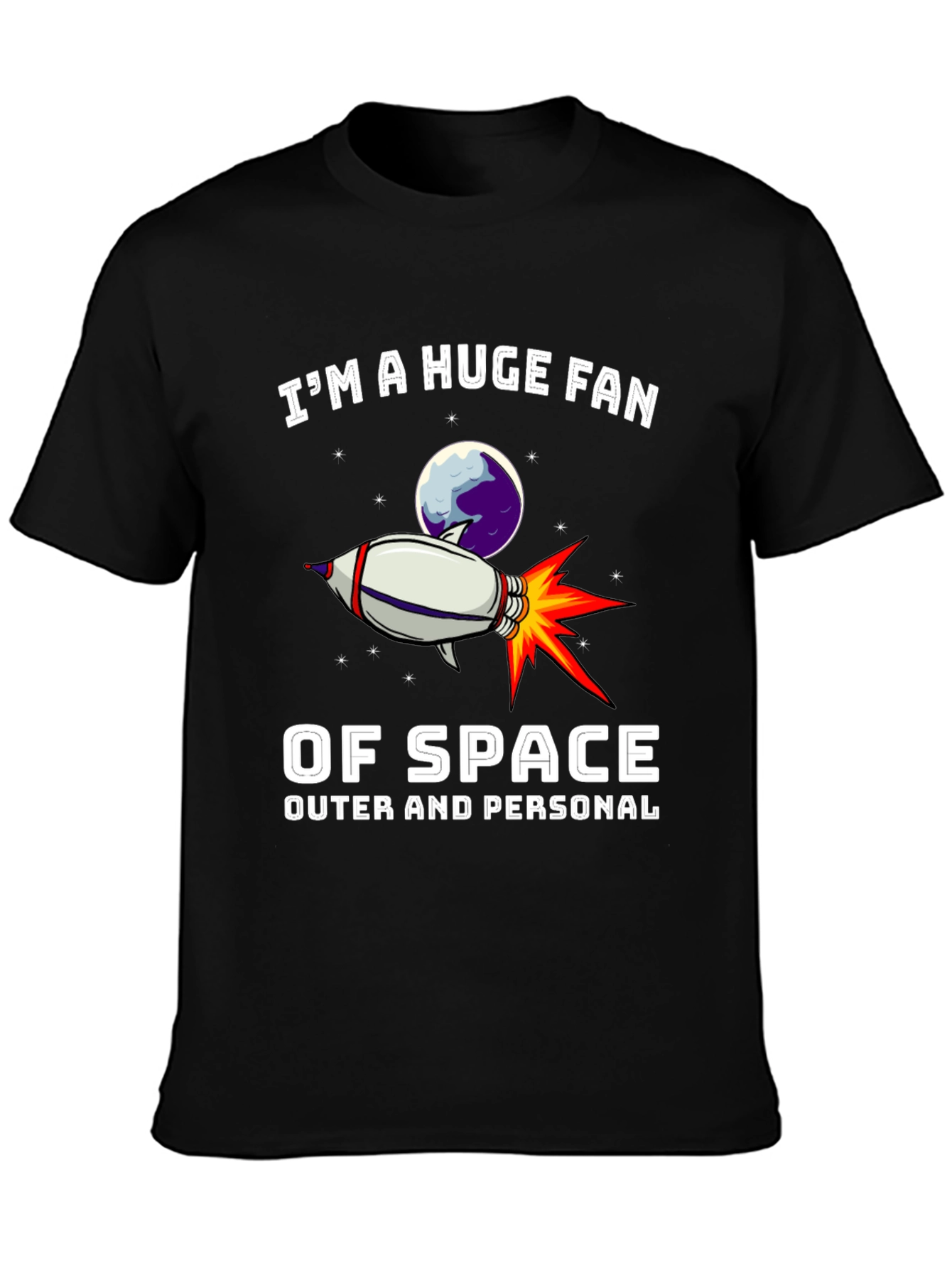 Space Fan Graphic T-Shirt
