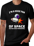 Space Fan Graphic T-Shirt