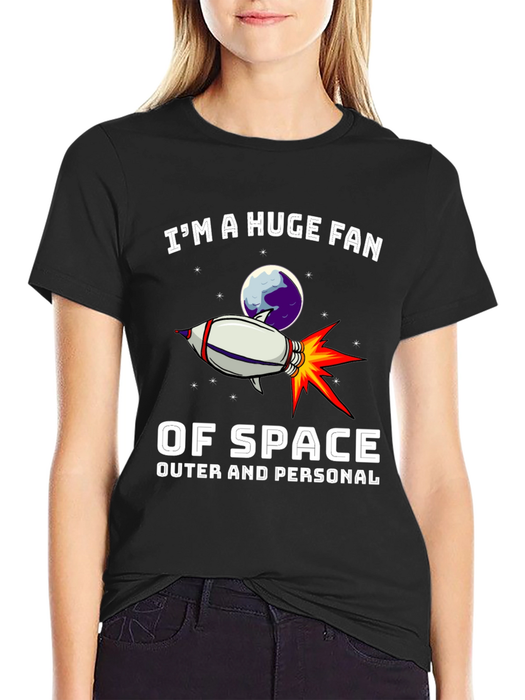 Space Fan Graphic T-Shirt