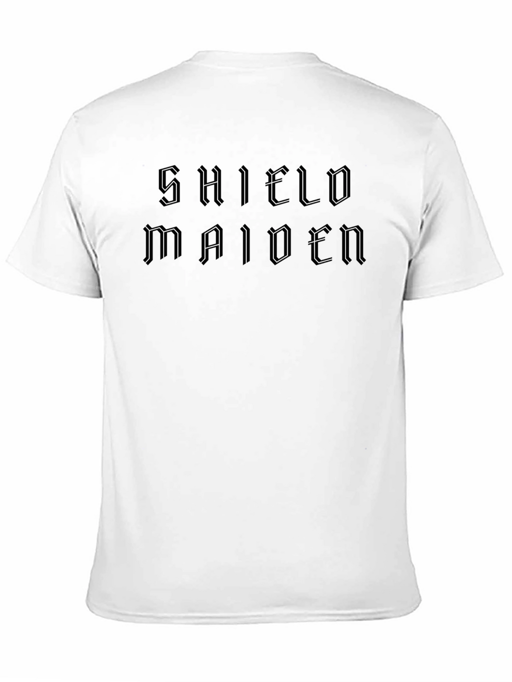 Shield Maiden Black T-Shirt - Bold & Powerful Design