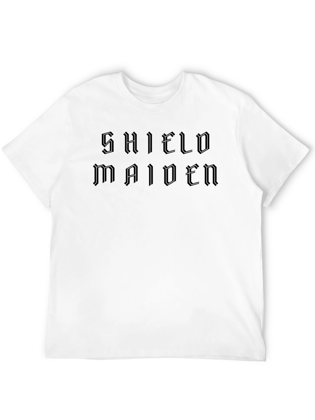 Shield Maiden Black T-Shirt - Bold & Powerful Design