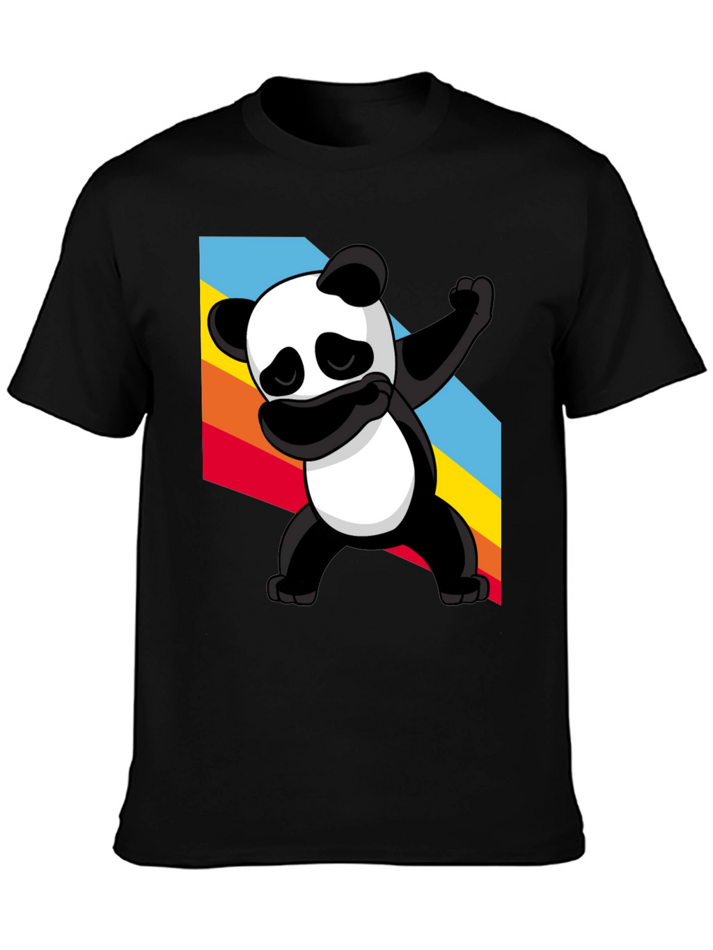 Dabbing Panda Graphic Tee - Stylish Black T-Shirt