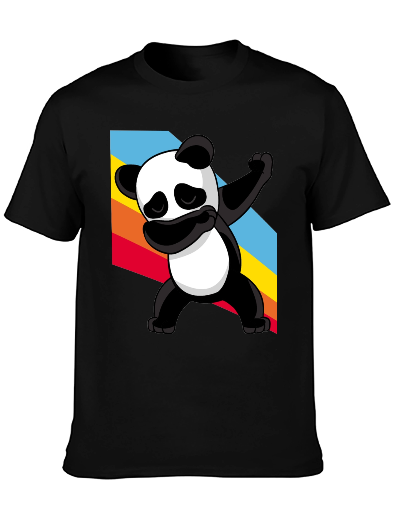 Dabbing Panda Graphic Tee - Stylish Black T-Shirt