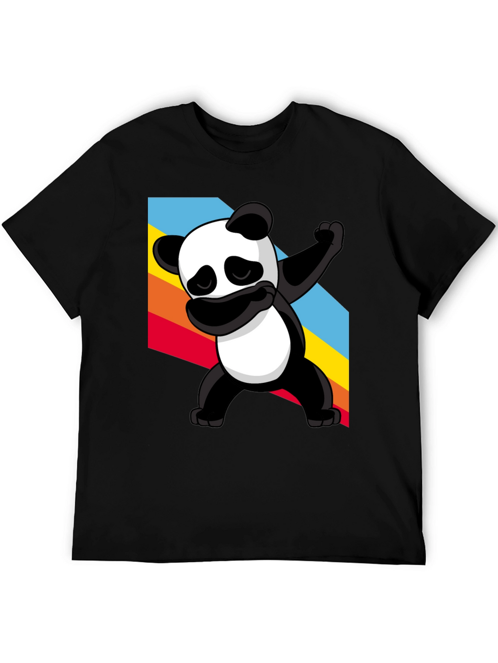 Dabbing Panda Graphic Tee - Stylish Black T-Shirt