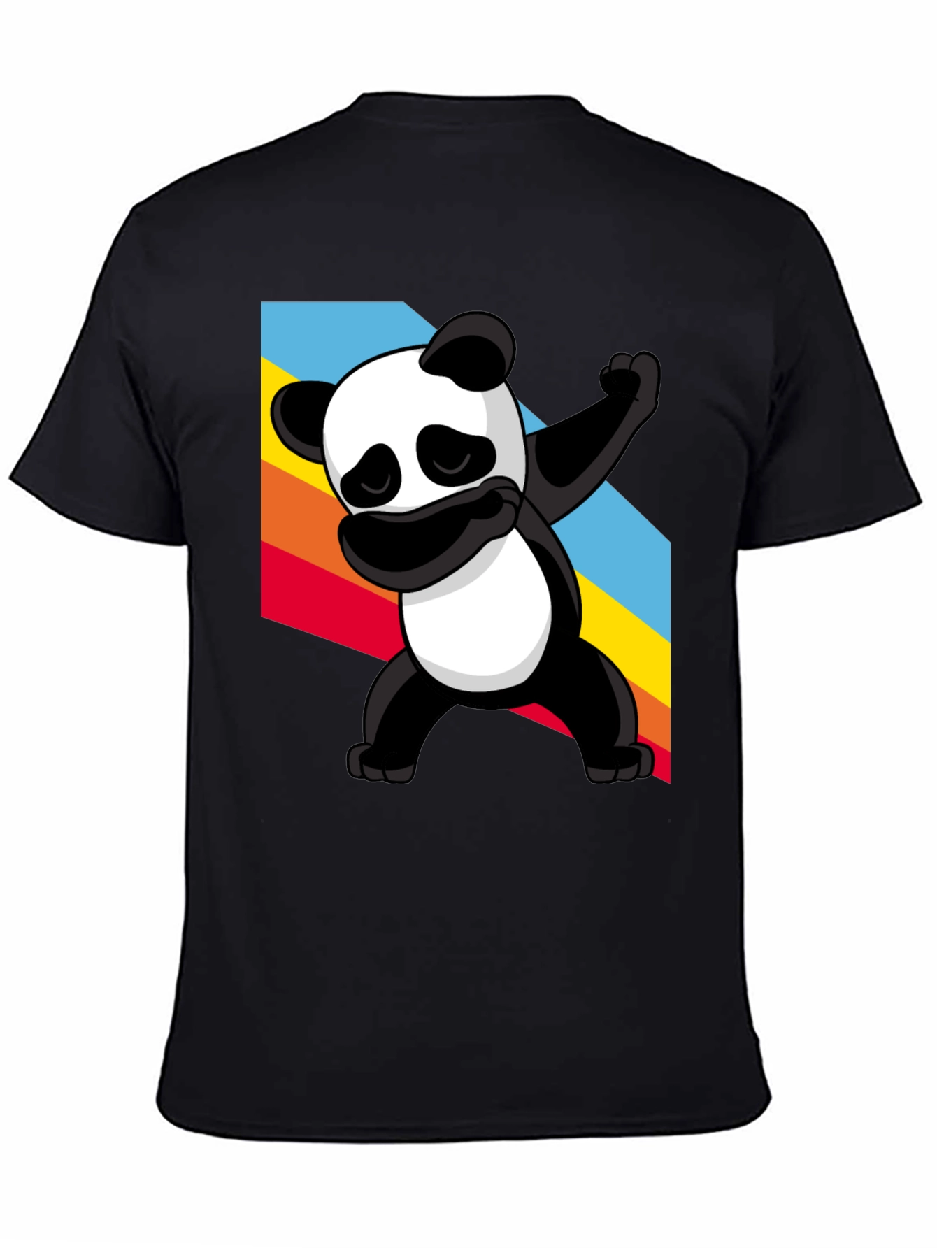 Dabbing Panda Graphic Tee - Stylish Black T-Shirt