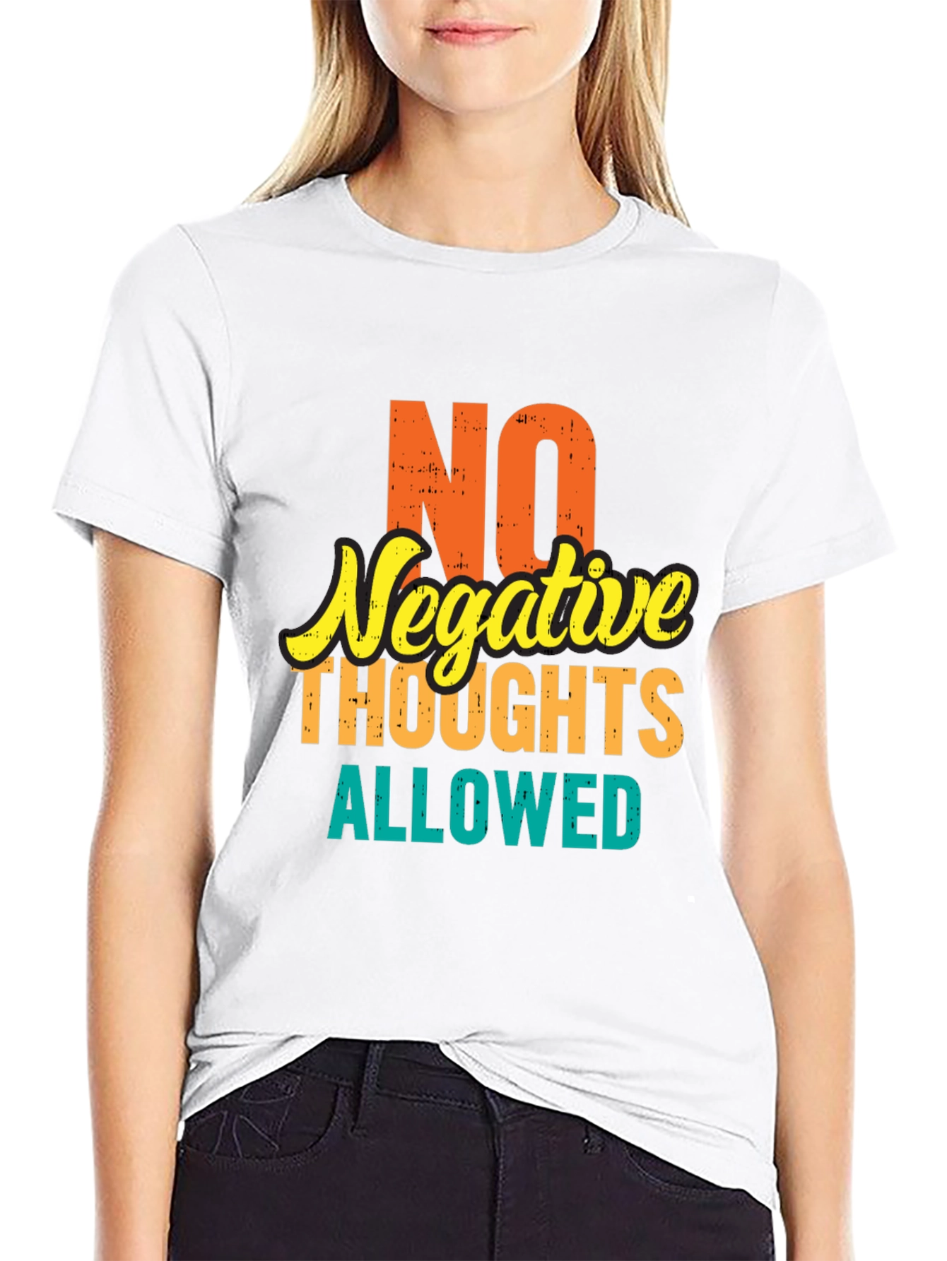 Positive Vibes Tee: No Negative Thoughts Allowed