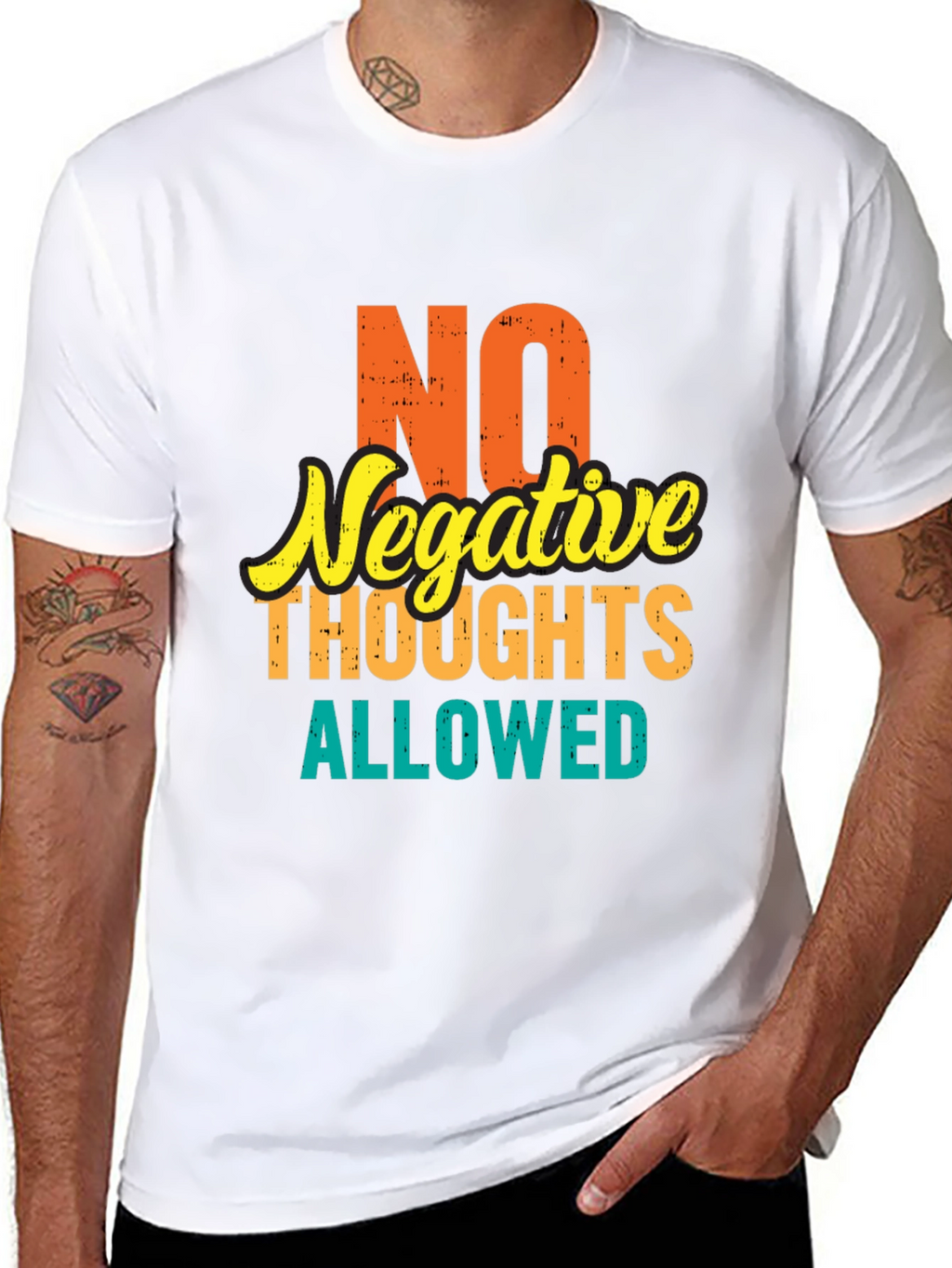 Positive Vibes Tee: No Negative Thoughts Allowed