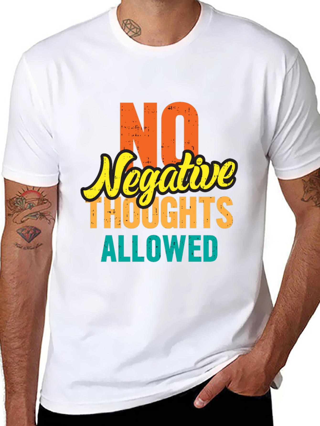Positive Vibes Tee: No Negative Thoughts Allowed