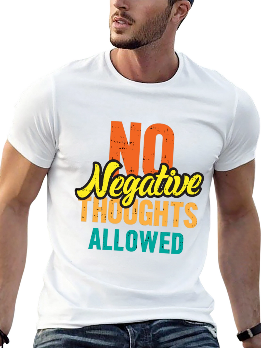 Positive Vibes Tee: No Negative Thoughts Allowed