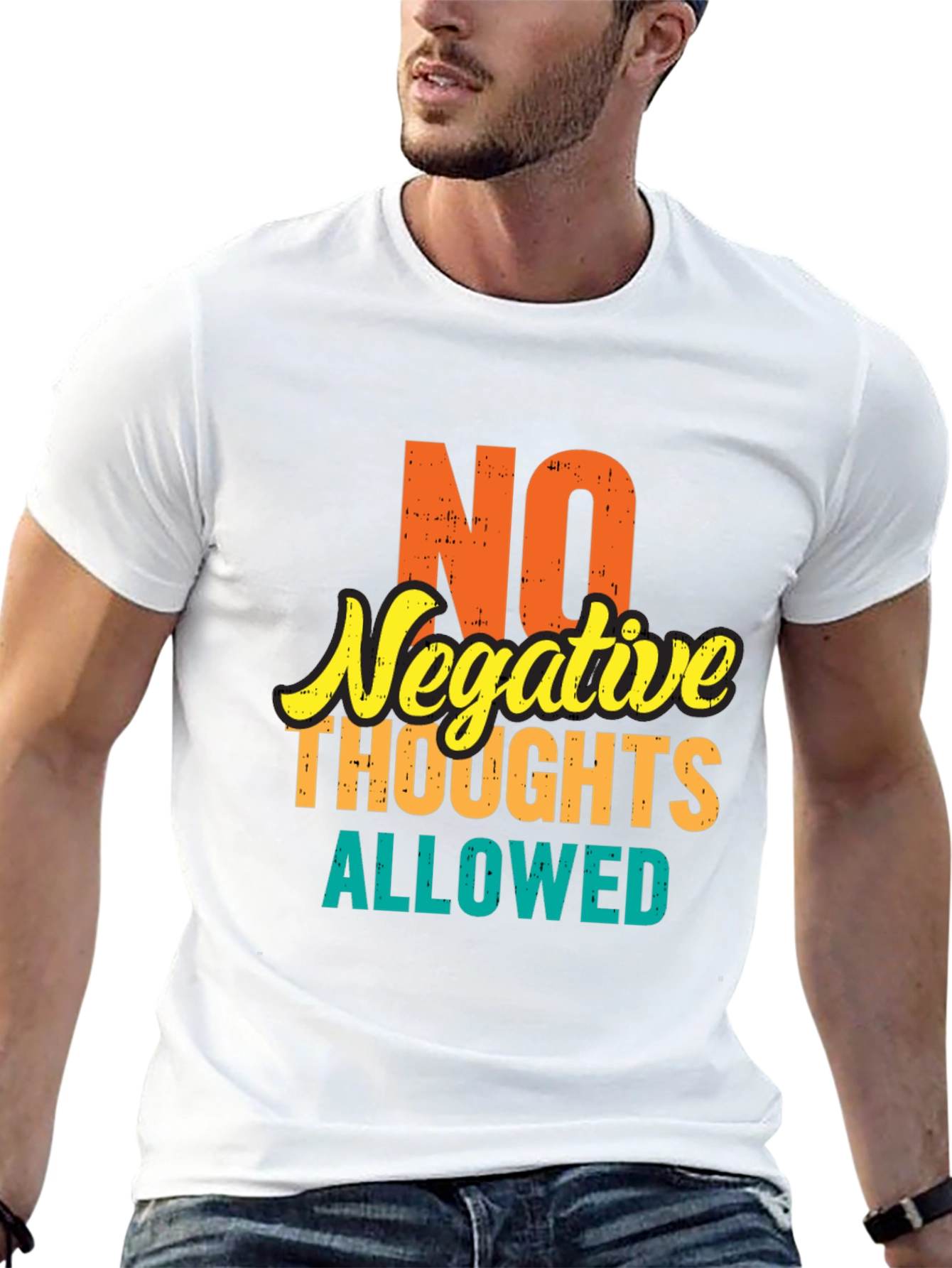 Positive Vibes Tee: No Negative Thoughts Allowed