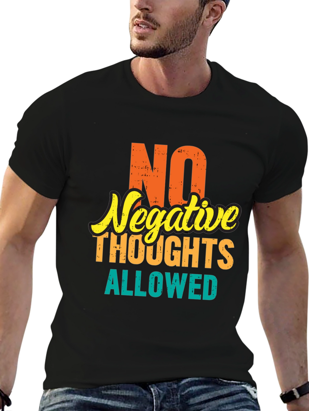Positive Vibes Tee: No Negative Thoughts Allowed