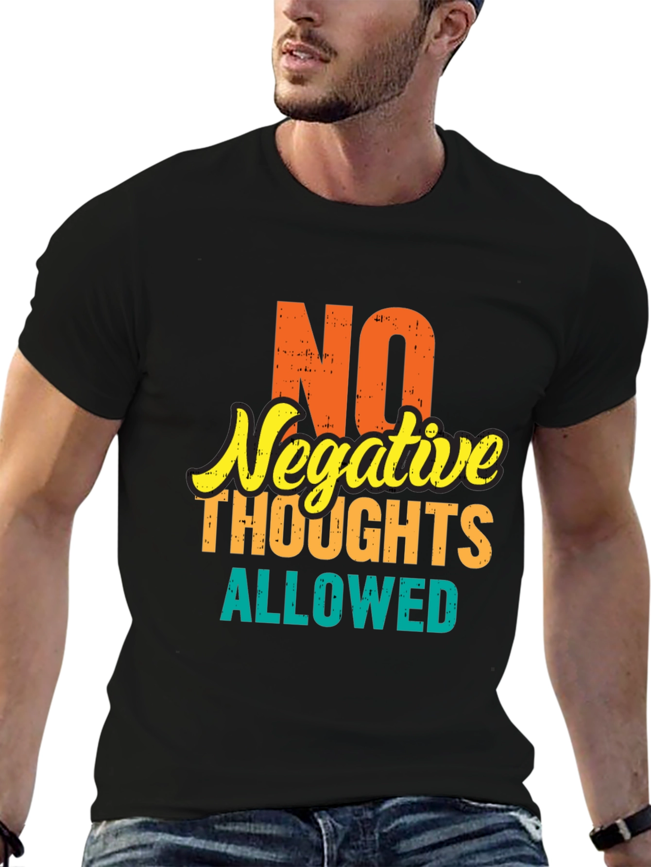 Positive Vibes Tee: No Negative Thoughts Allowed
