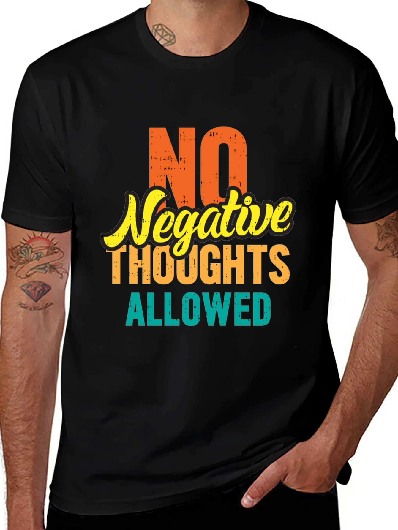 Positive Vibes Tee: No Negative Thoughts Allowed