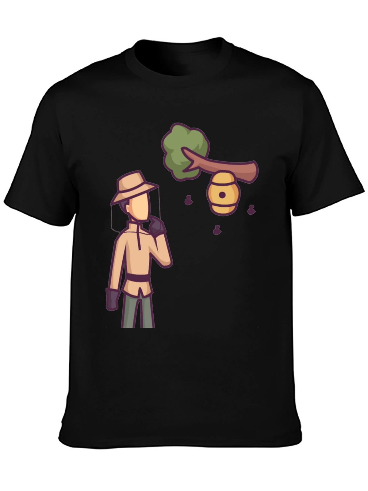 Beekeeper Graphic Tee - Novelty Cartoon Design