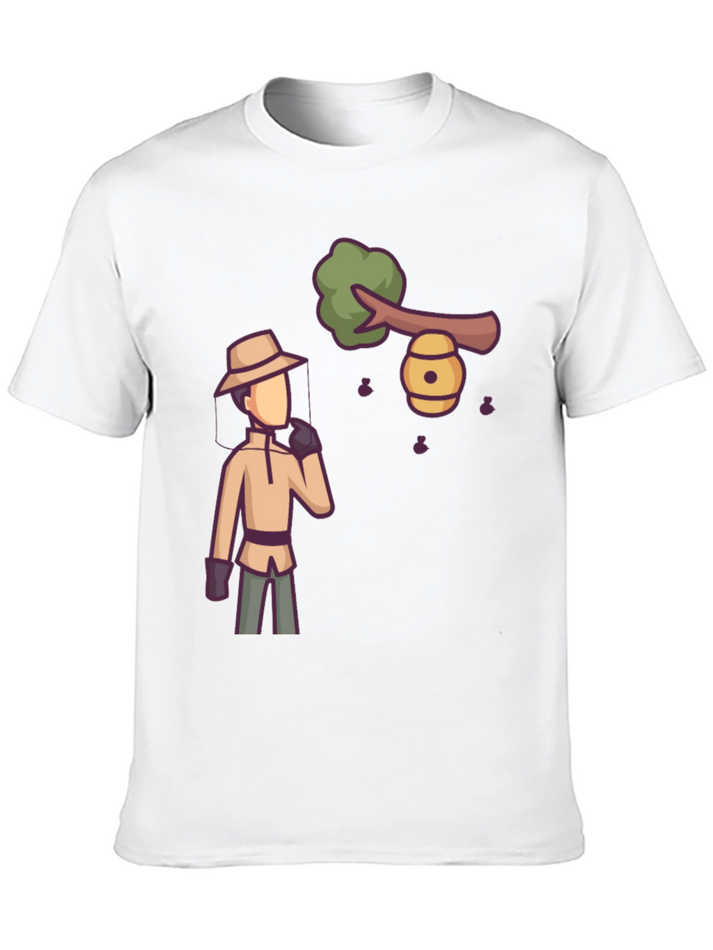 Beekeeper Graphic Tee - Novelty Cartoon Design