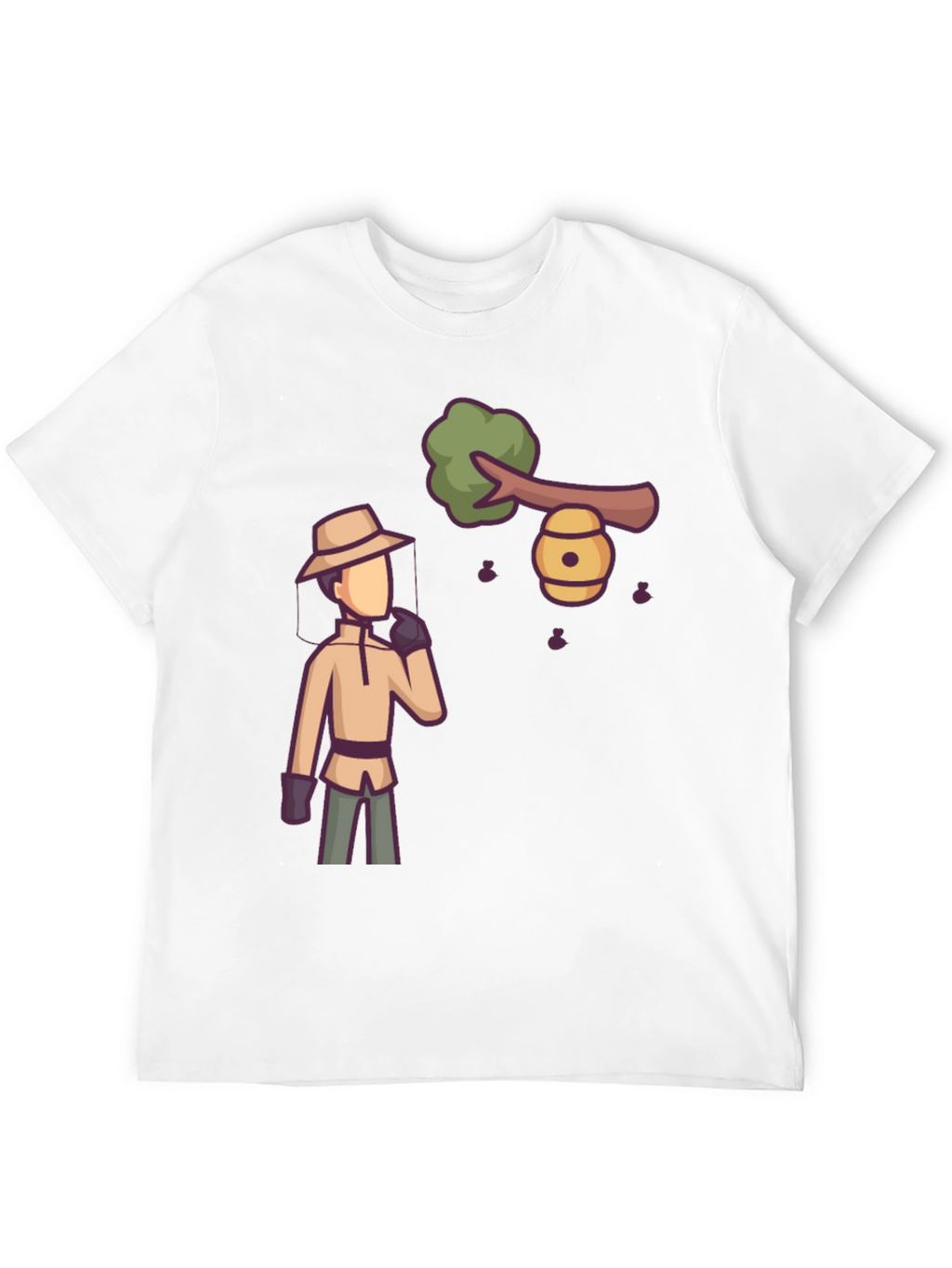 Beekeeper Graphic Tee - Novelty Cartoon Design