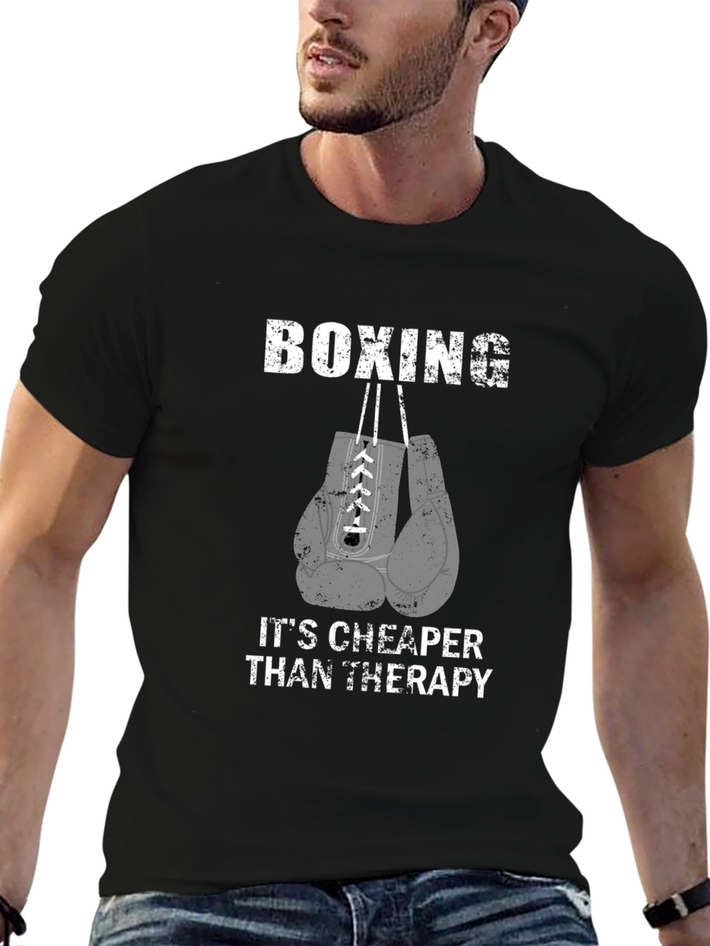 Boxing Therapy T-Shirt | Funny Boxing Gift