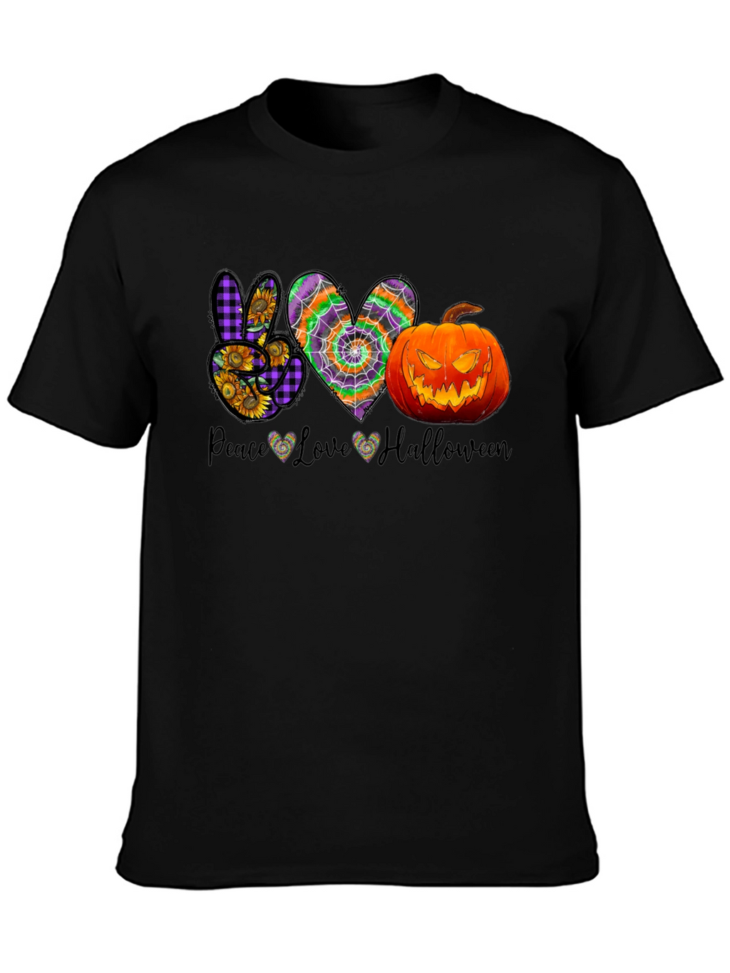 Peace Love Halloween T-Shirt