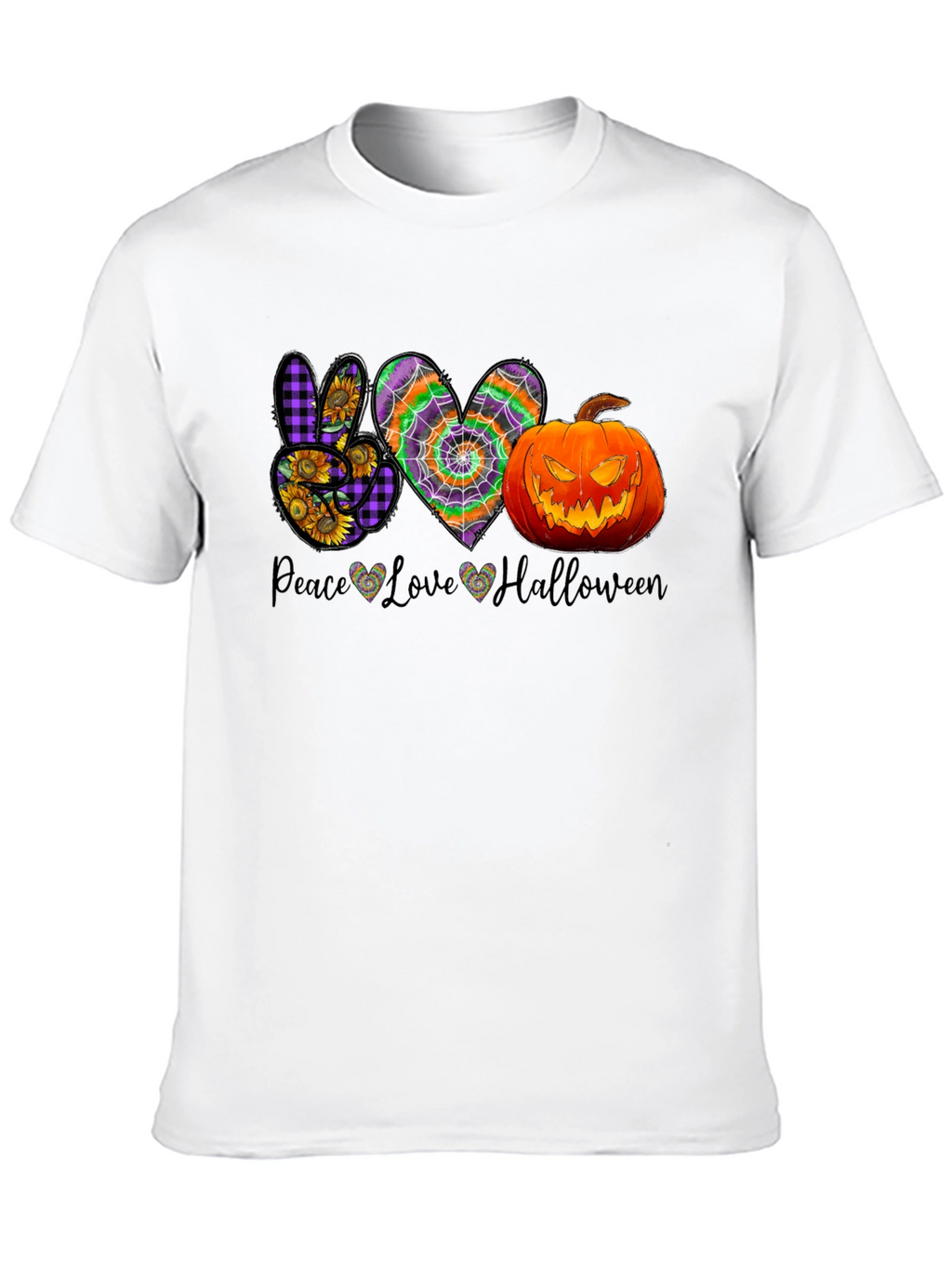 Peace Love Halloween T-Shirt