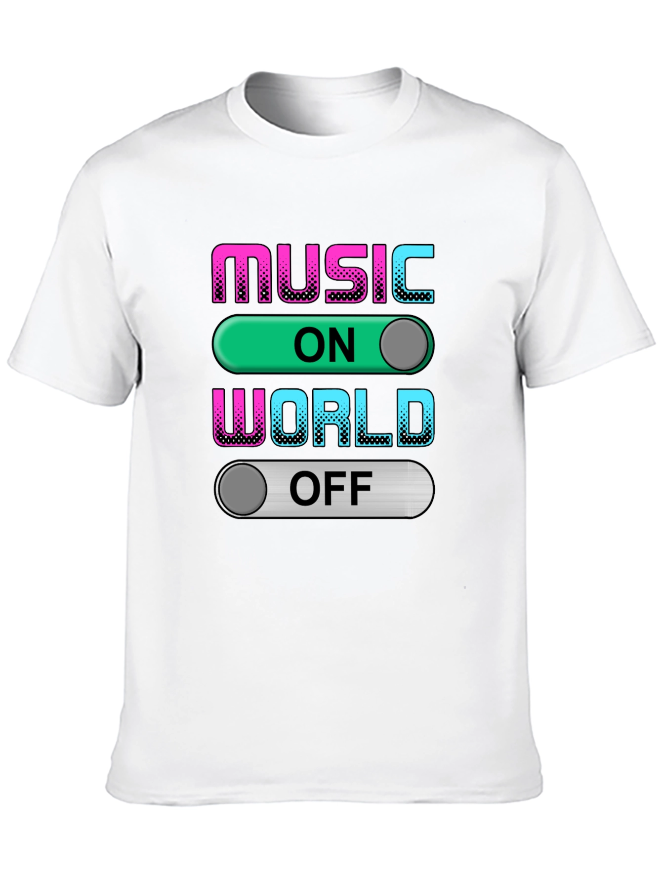 Music On World Off Graphic T-Shirt