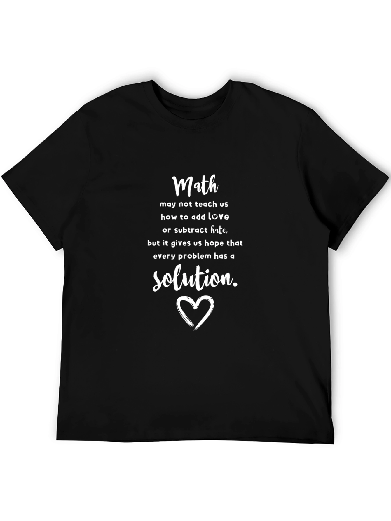 Math Love Solution T-Shirt - Soft Cotton Tee