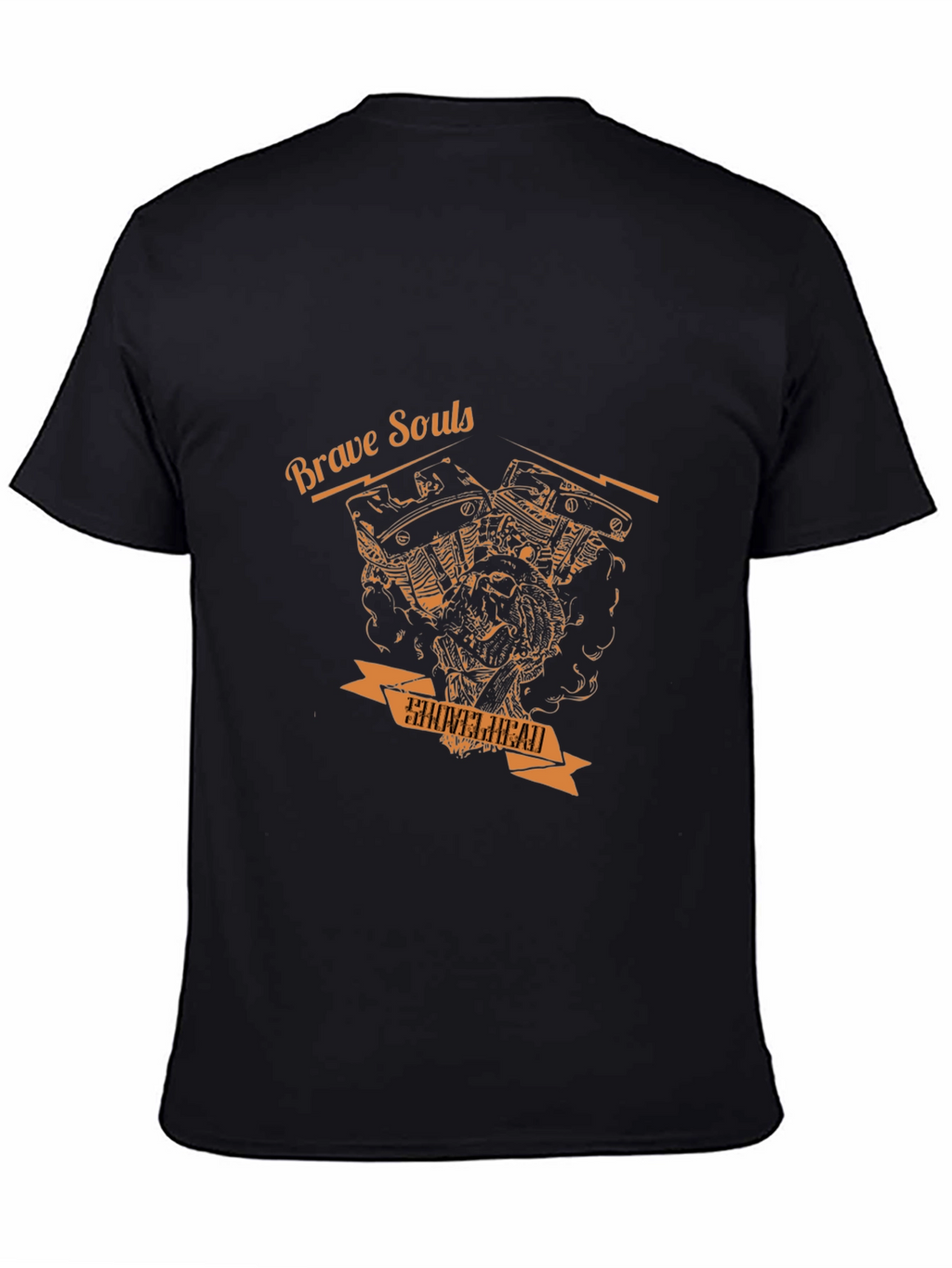 Brave Souls Shovelhead Motorcycle Graphic T-Shirt