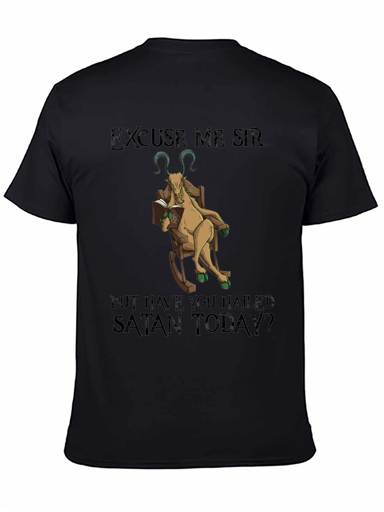 Excuse Me Sir Satan Goat T-Shirt