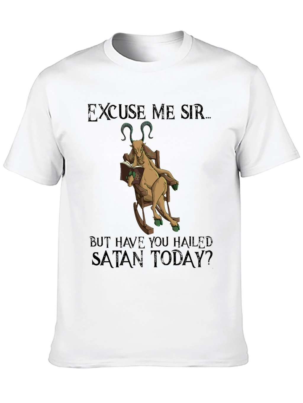 Excuse Me Sir Satan Goat T-Shirt
