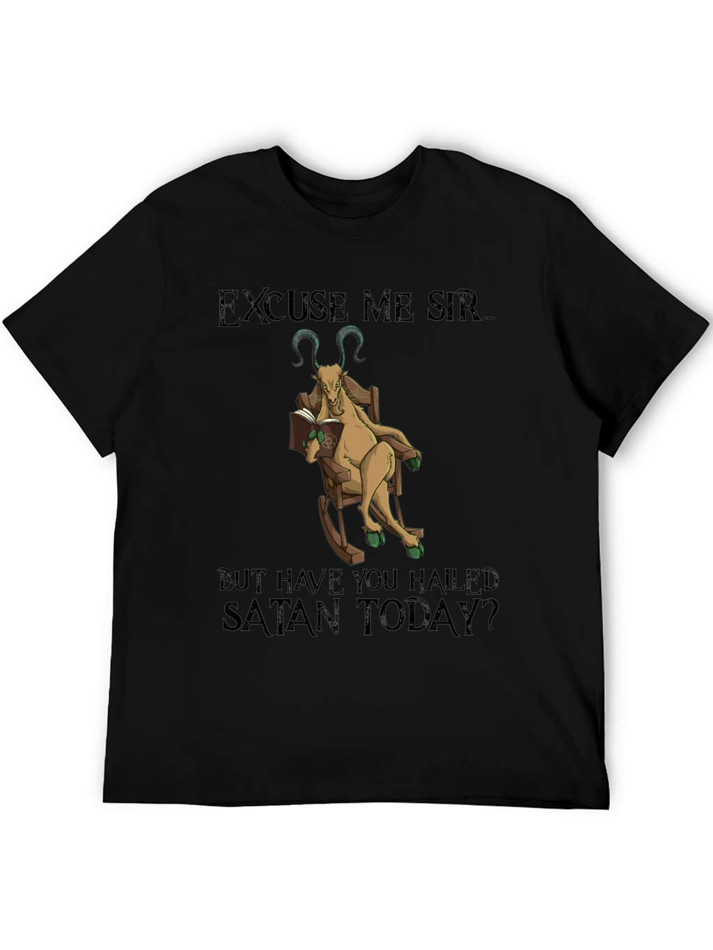 Excuse Me Sir Satan Goat T-Shirt