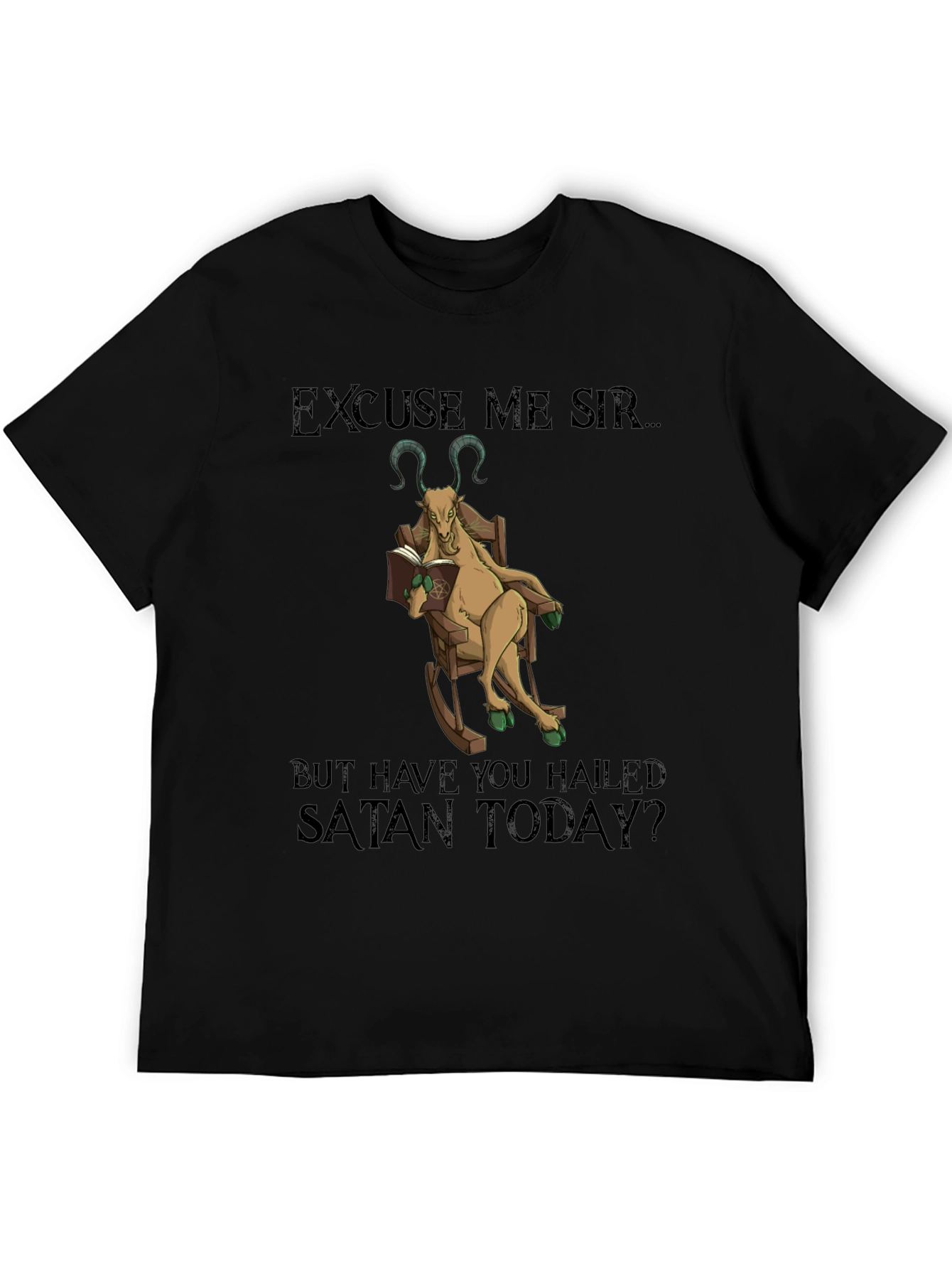 Excuse Me Sir Satan Goat T-Shirt