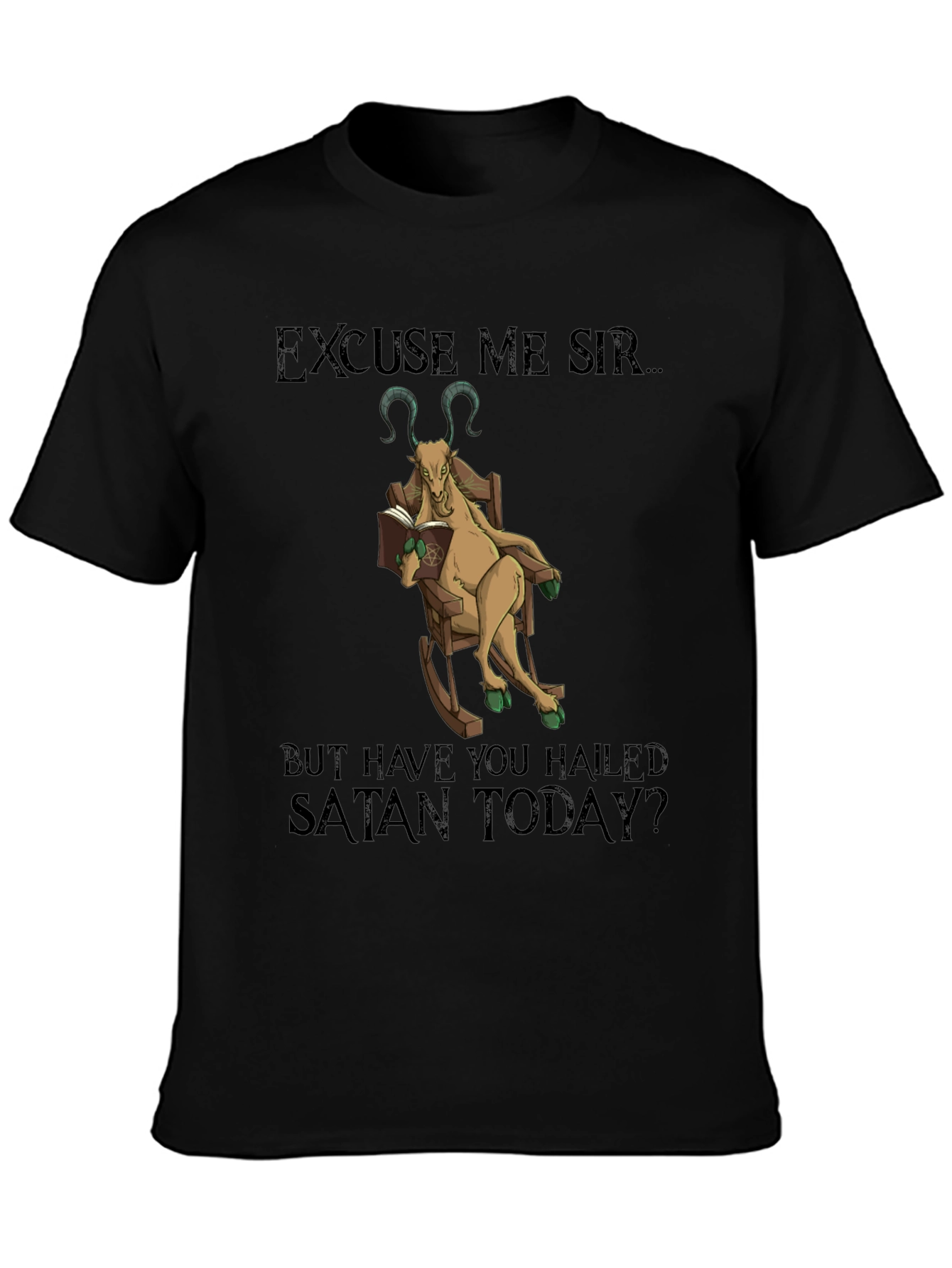 Excuse Me Sir Satan Goat T-Shirt