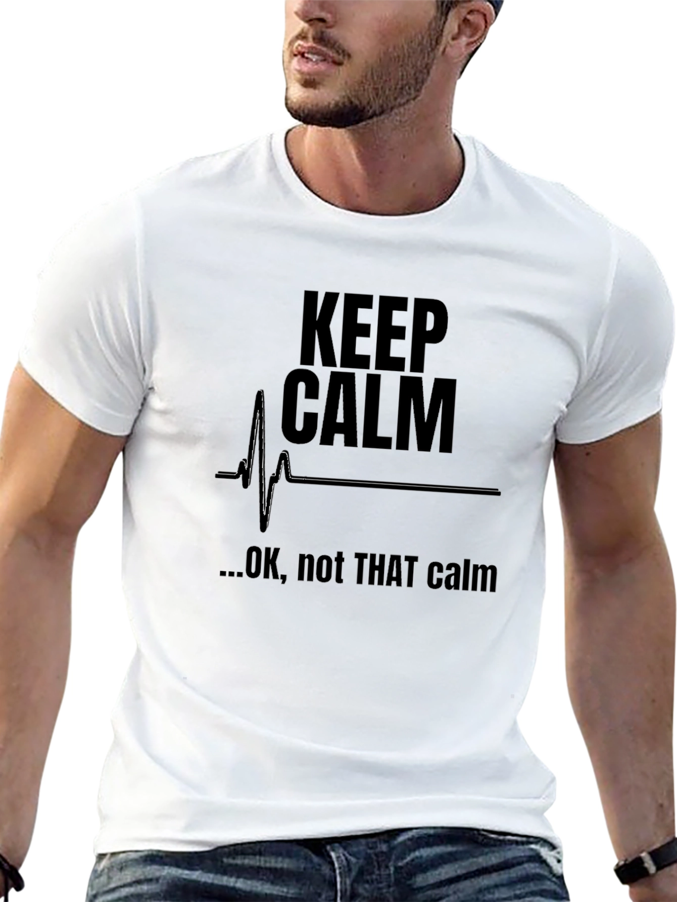 Keep Calm Funny Graphic T-Shirt