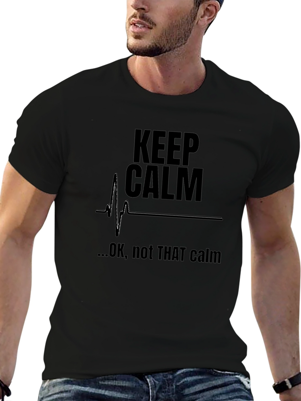 Keep Calm Funny Graphic T-Shirt