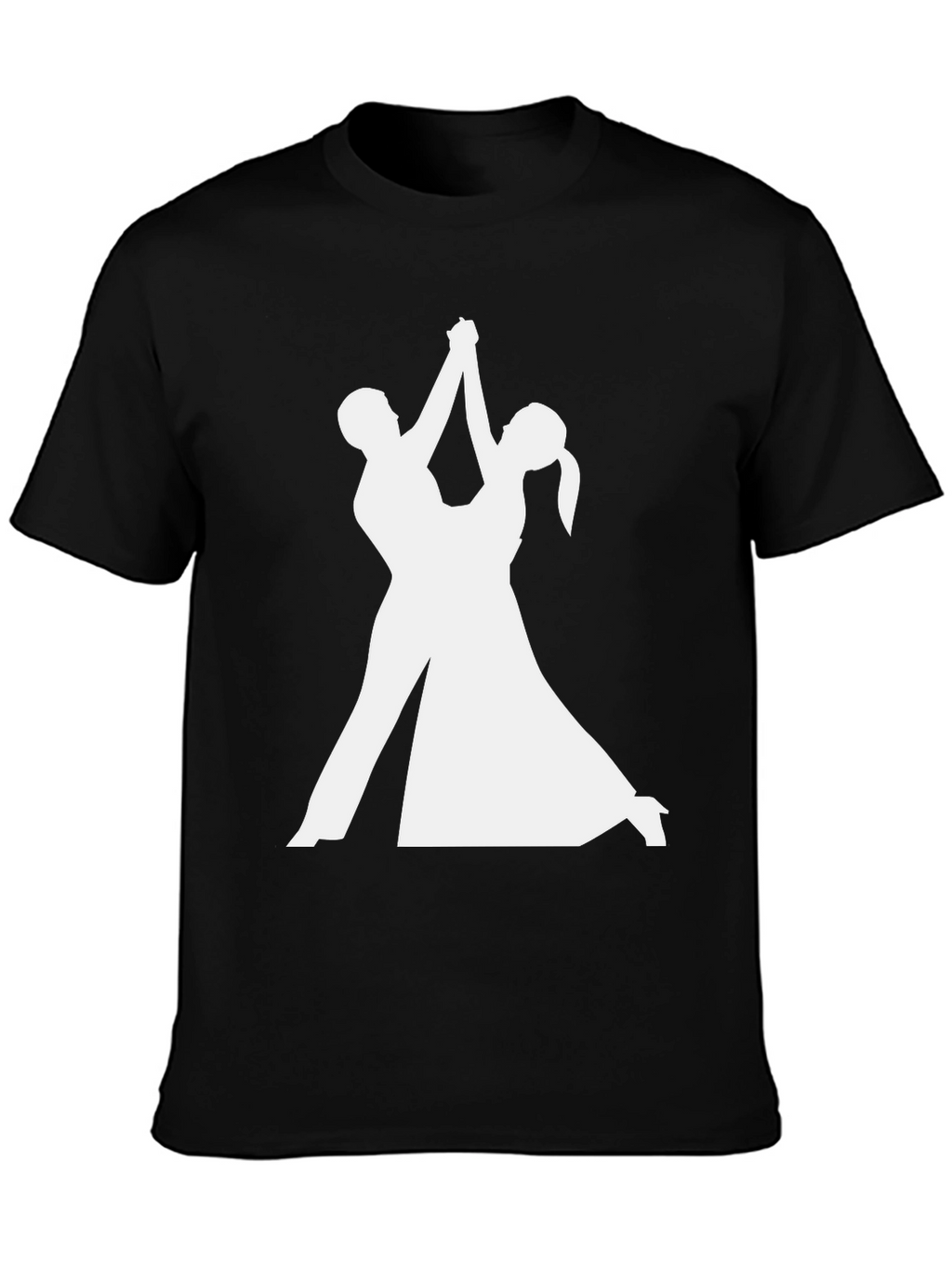 Dancing Silhouette T-Shirt - Elegant Black Tee