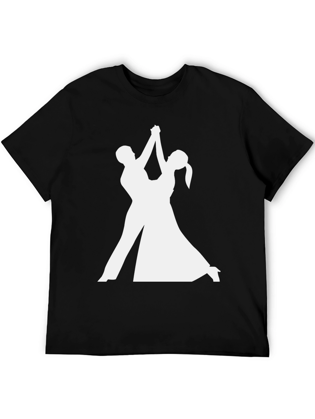 Dancing Silhouette T-Shirt - Elegant Black Tee