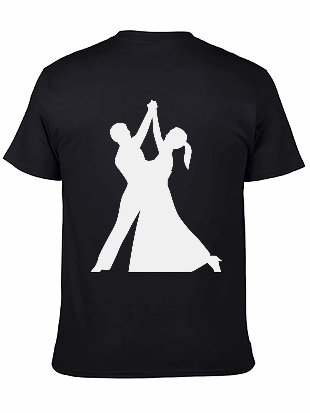 Dancing Silhouette T-Shirt - Elegant Black Tee