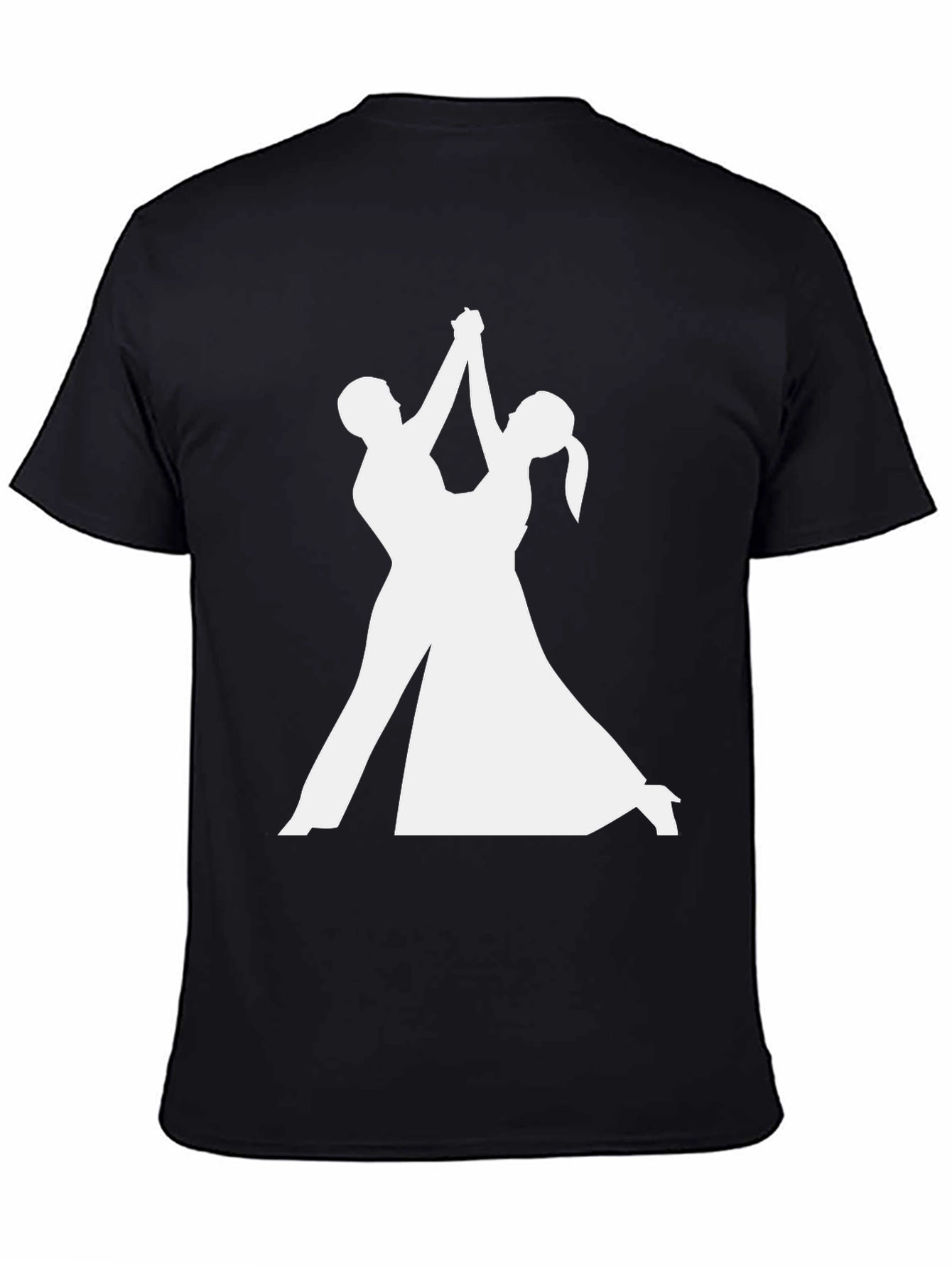 Dancing Silhouette T-Shirt - Elegant Black Tee