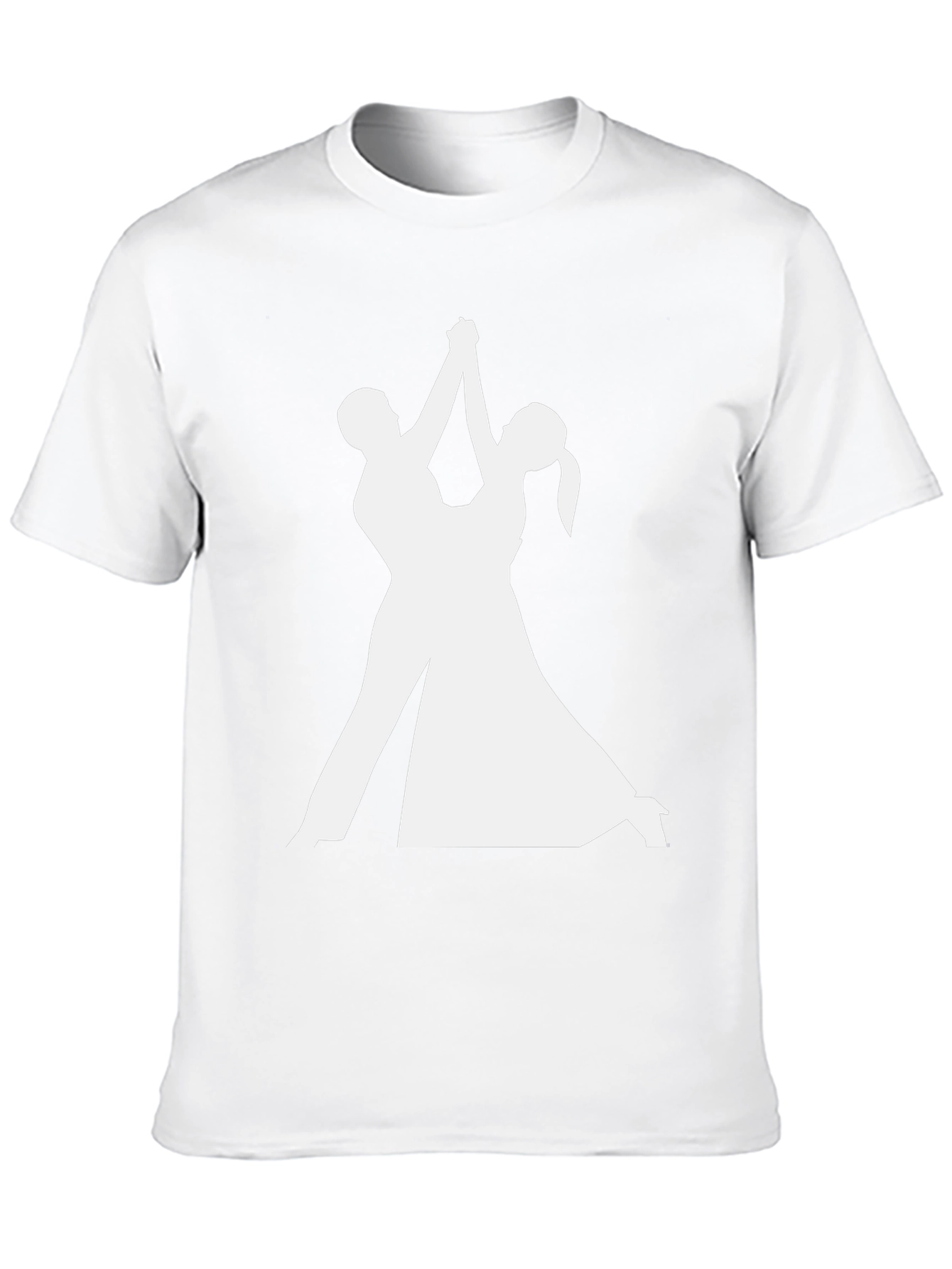Dancing Silhouette T-Shirt - Elegant Black Tee
