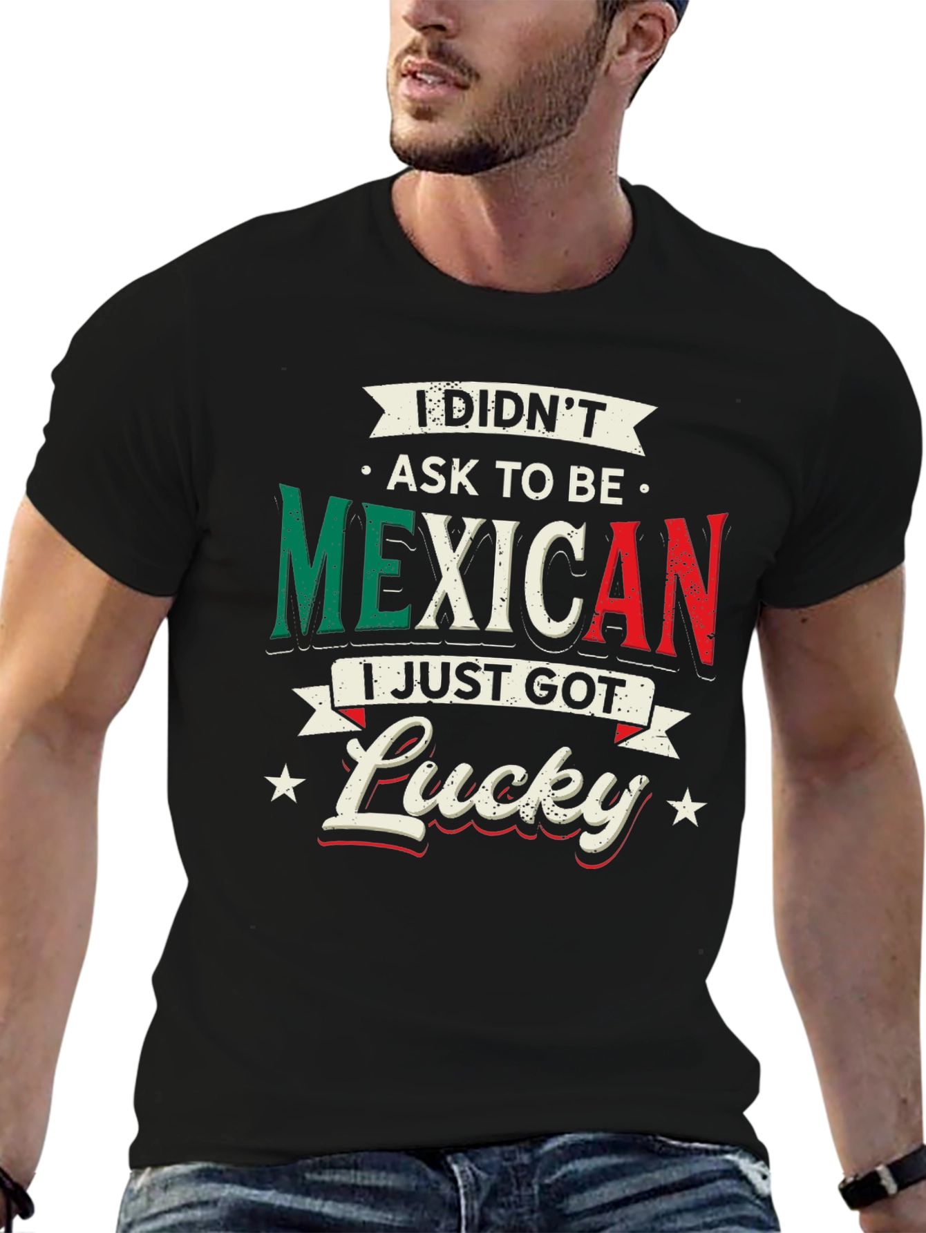 Funny Didnt Ask to Be Mexican Graphic Tee