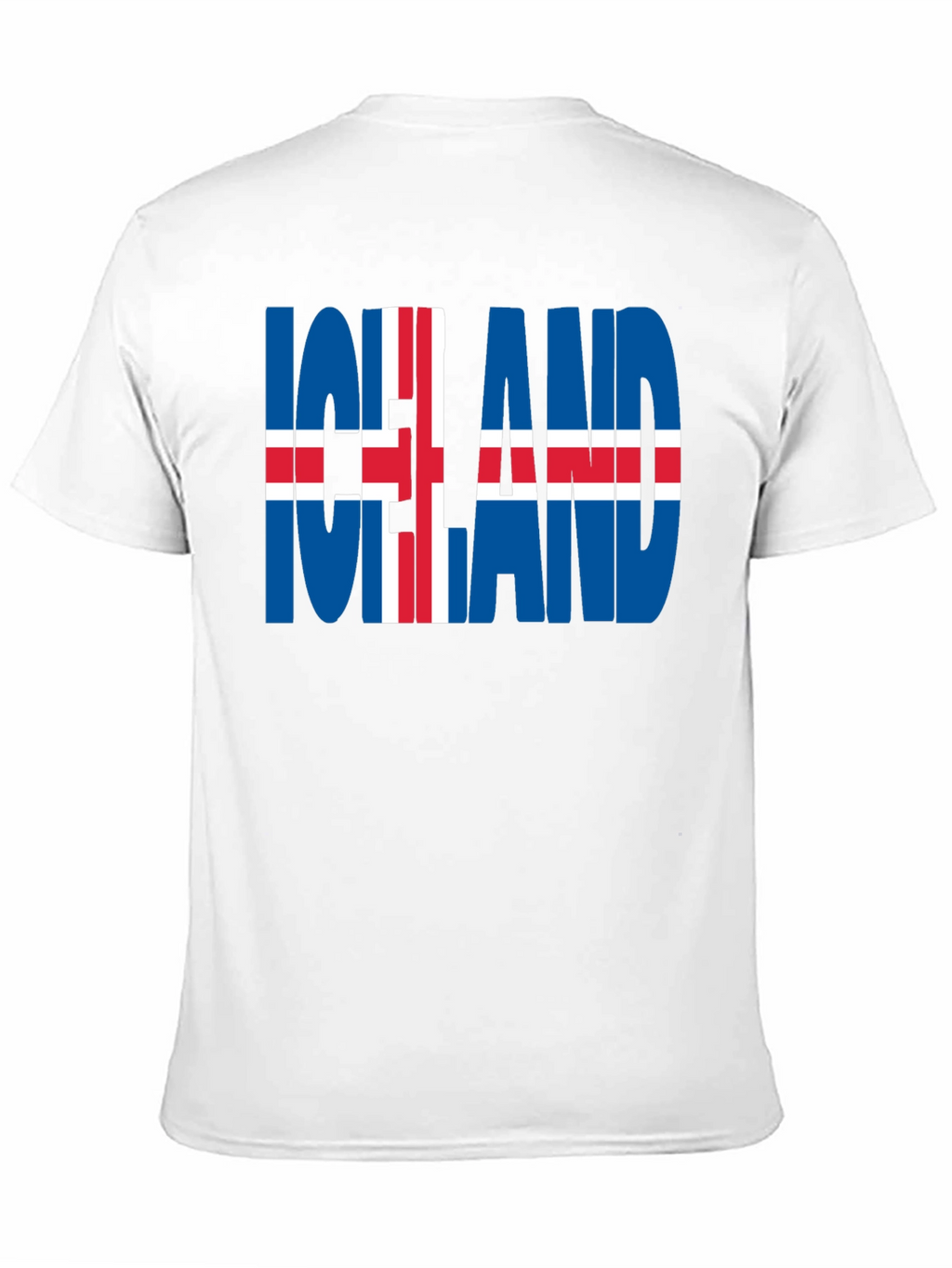 Iceland Flag Graphic T-Shirt - Black