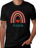 Azaria Rainbow Heart Personalized T-Shirt