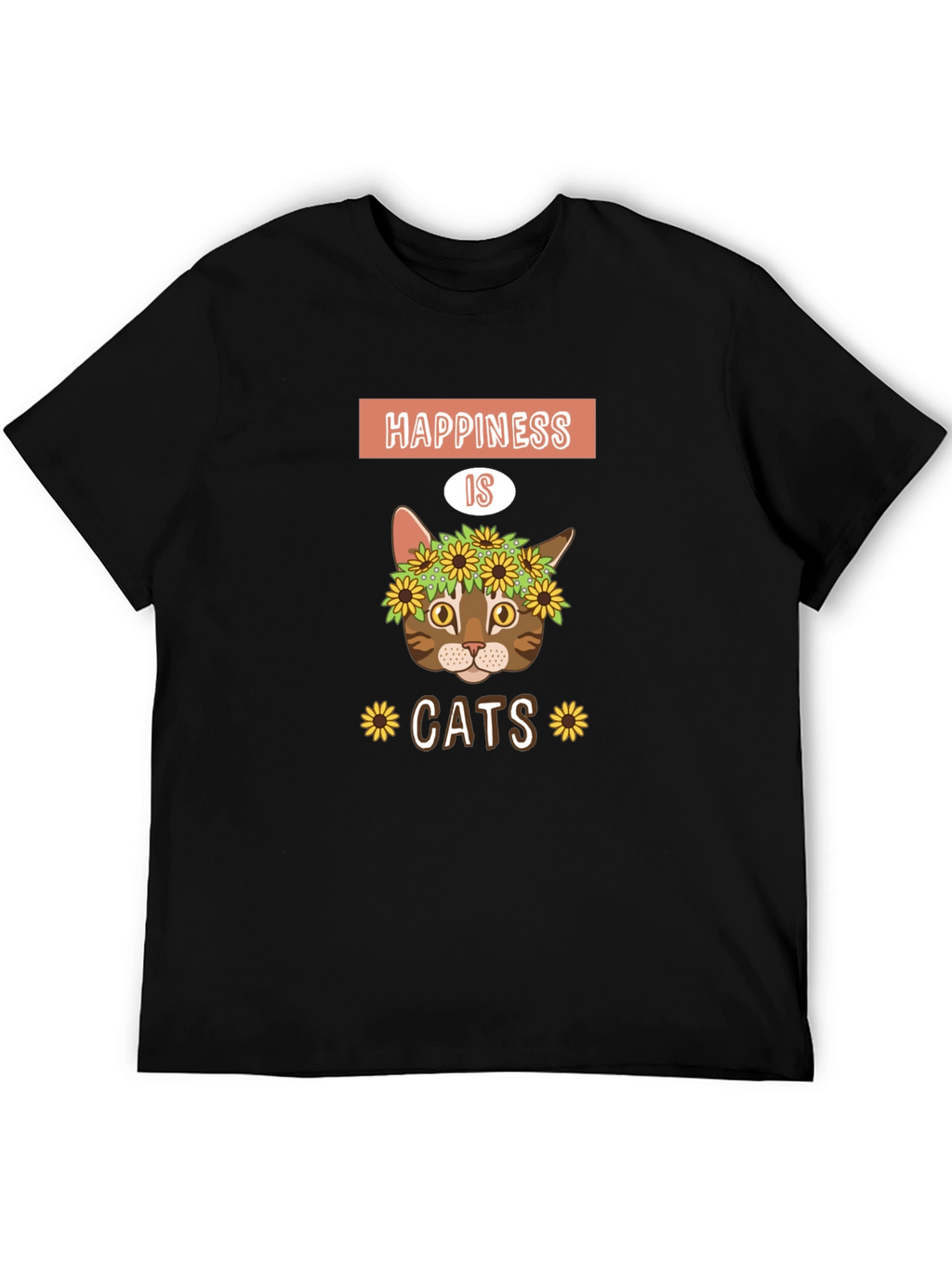 Happiness is Cats Graphic T-Shirt