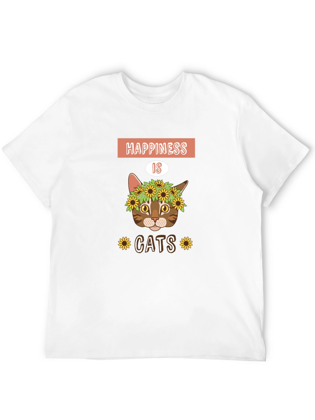 Happiness is Cats Graphic T-Shirt